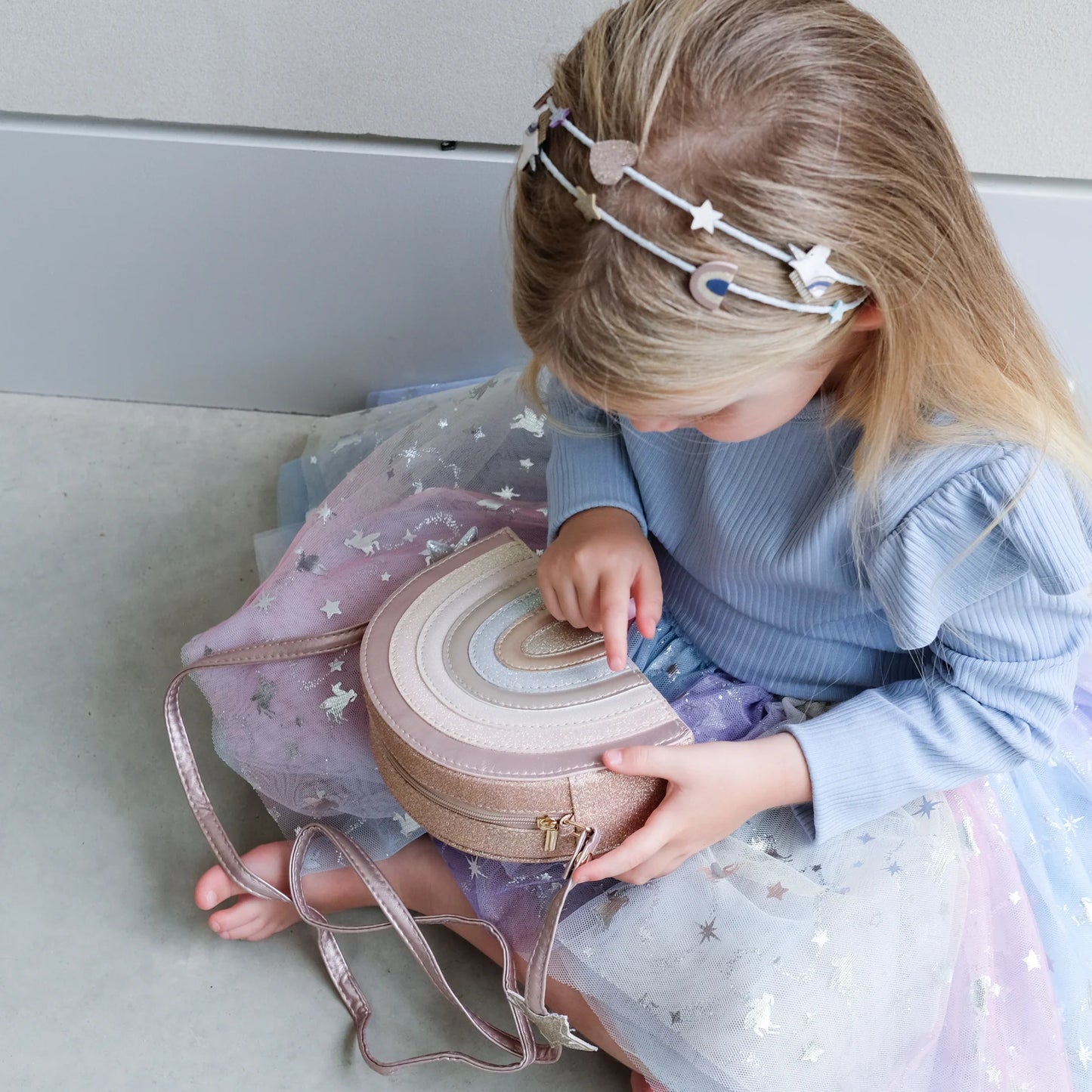 Pink rainbow bag