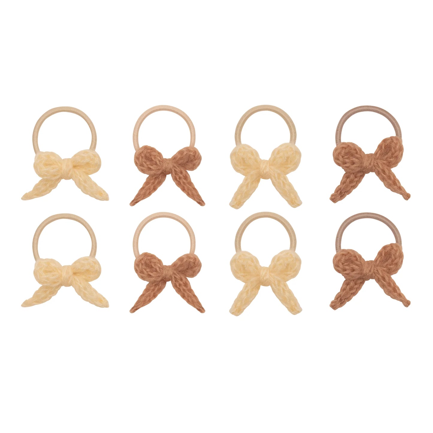 Granny knitted bow mini ponies