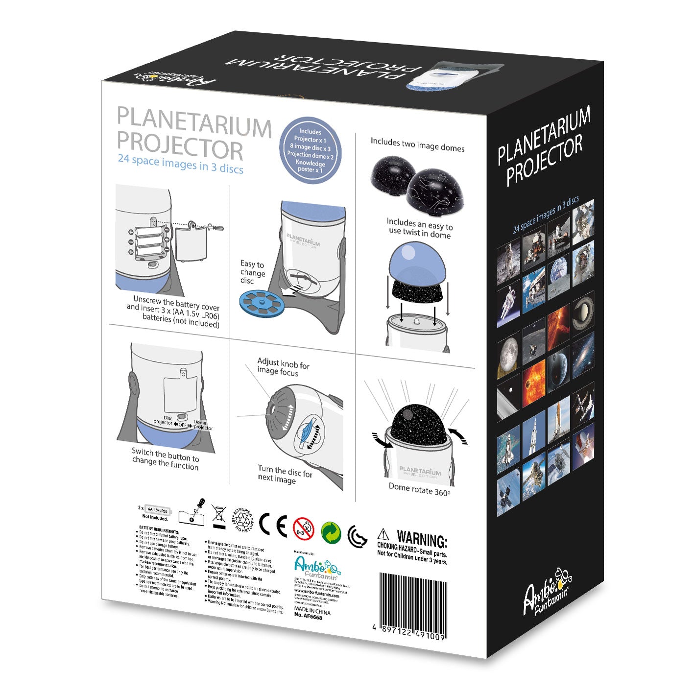 2 In 1 Galaxies Planetarium Projector