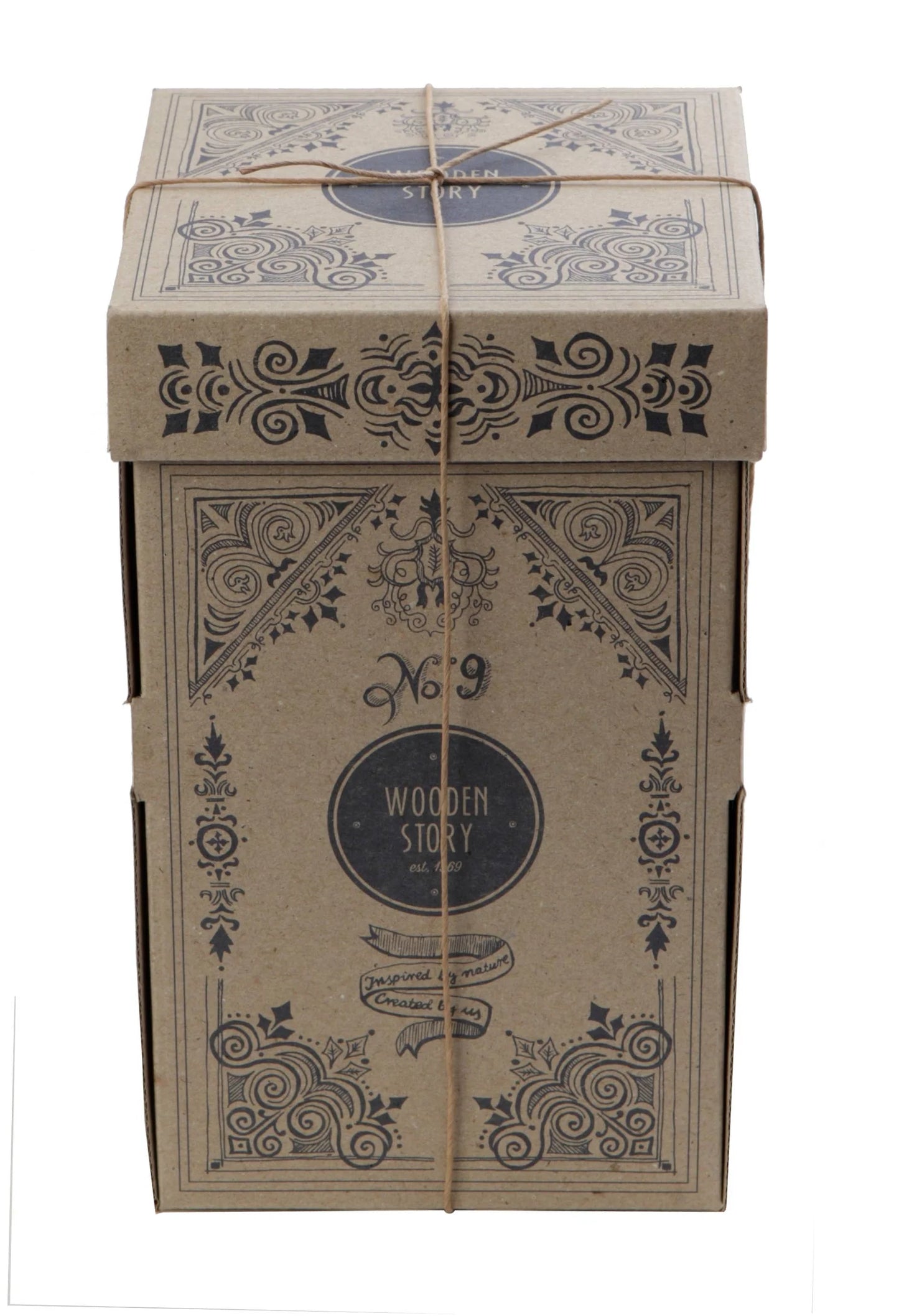 Natural Square Pyramid - Montessori Stacker