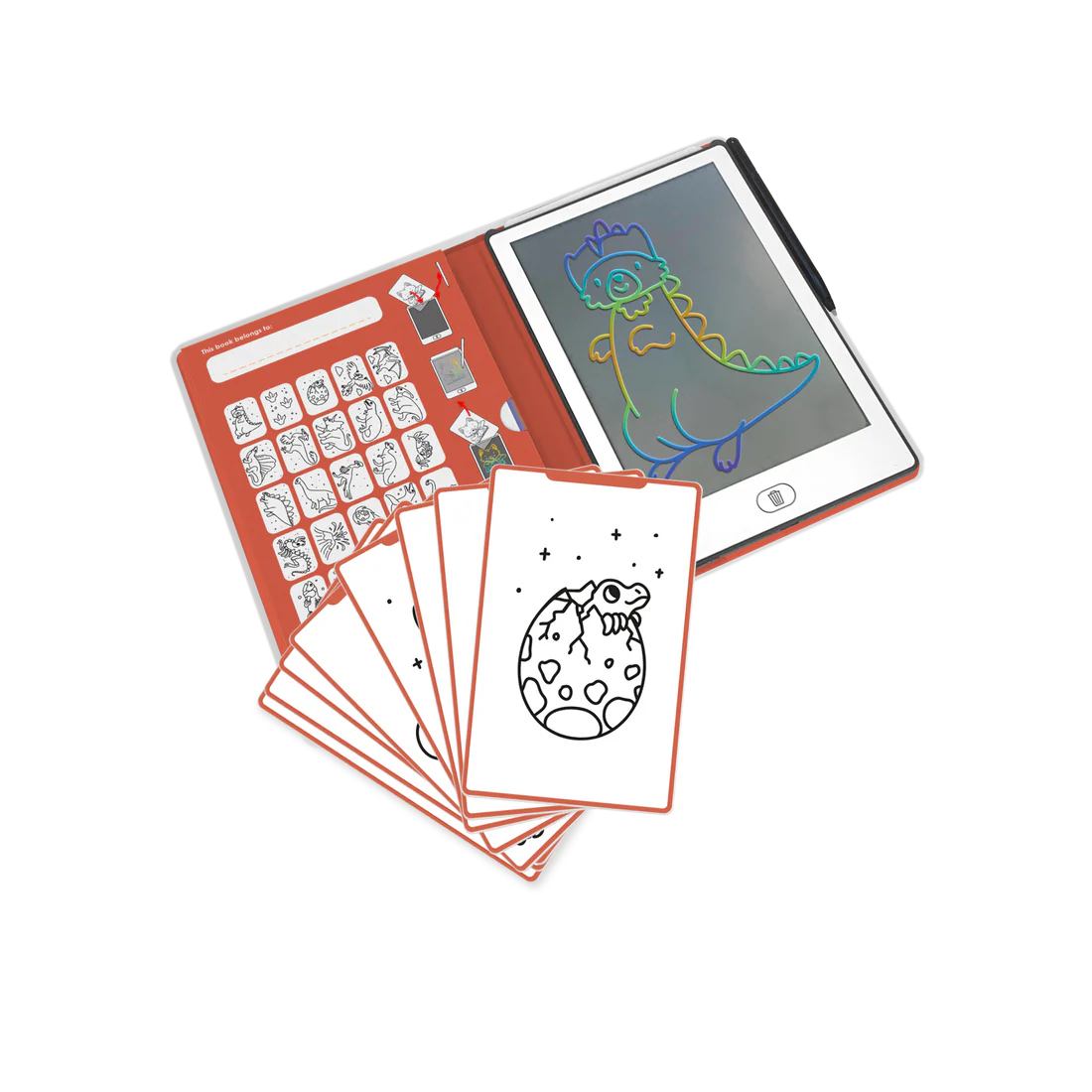Kidywolf Drawing Pad 30 Dinosaurs