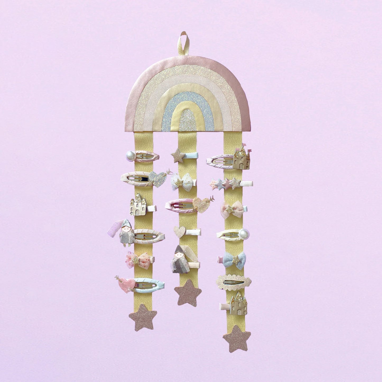 Pink rainbow wall hanger