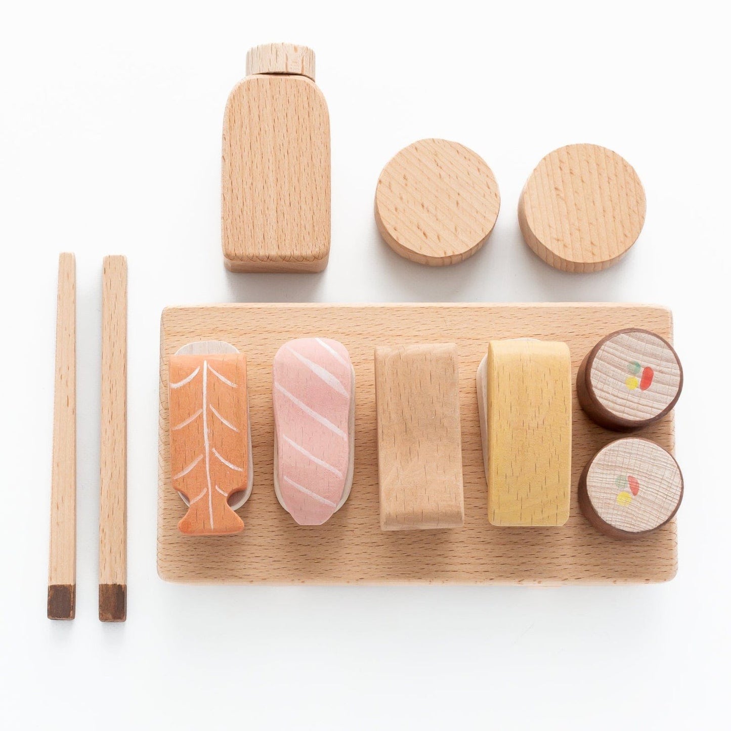 Handmade Wooden Magnetic Sushi Set