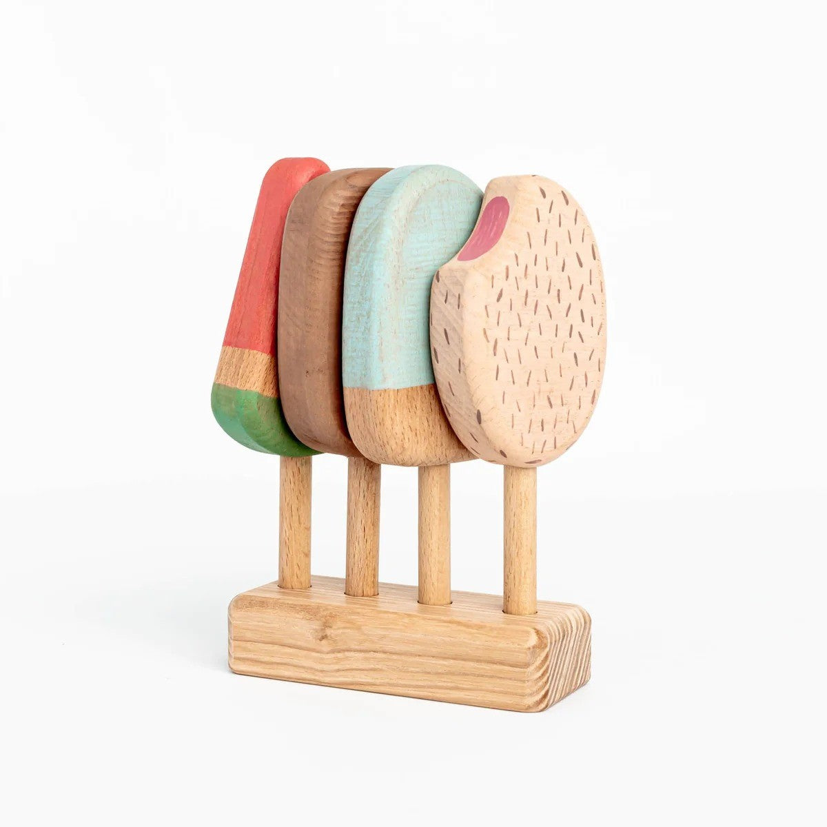 Handmade Wooden Popsicle Set