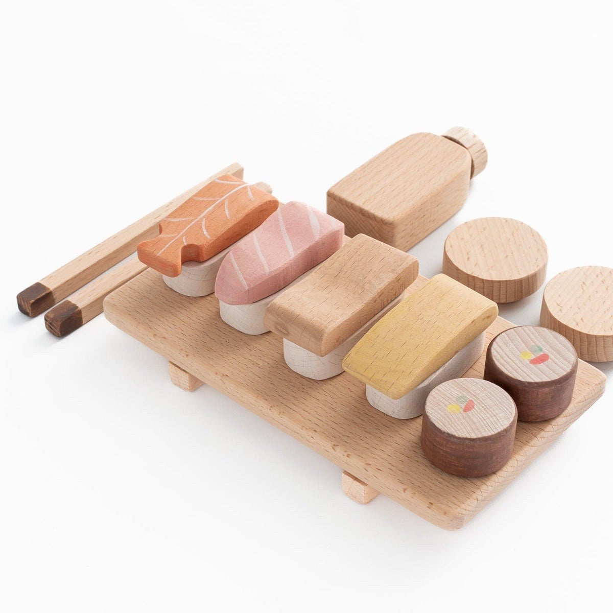 Handmade Wooden Magnetic Sushi Set
