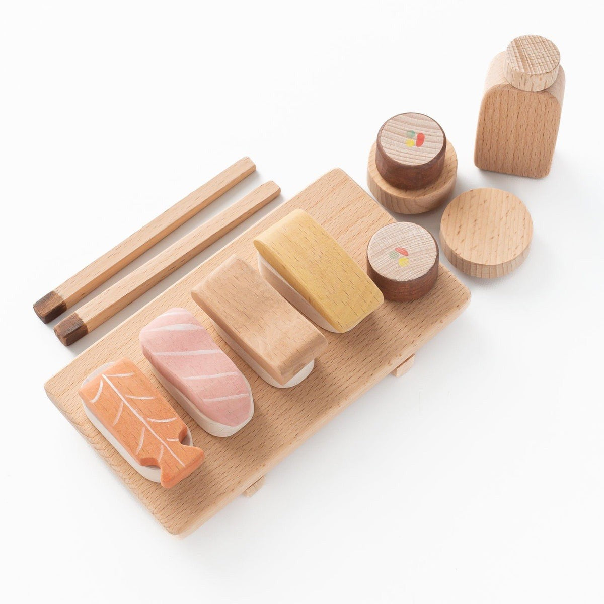 Handmade Wooden Magnetic Sushi Set
