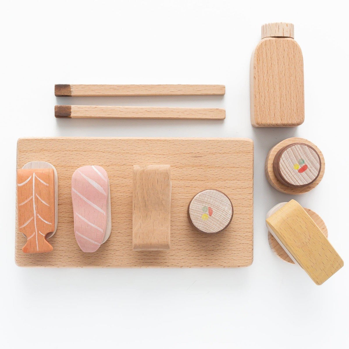 Handmade Wooden Magnetic Sushi Set
