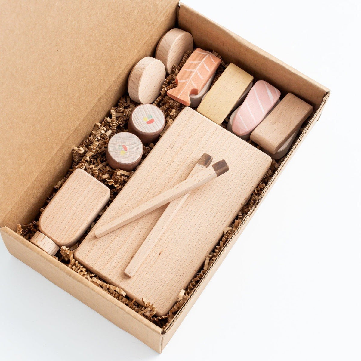 Handmade Wooden Magnetic Sushi Set