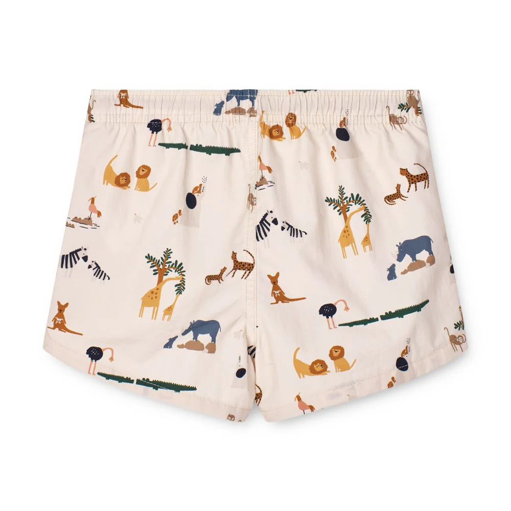 Aiden printed board shorts - All together / Sandy