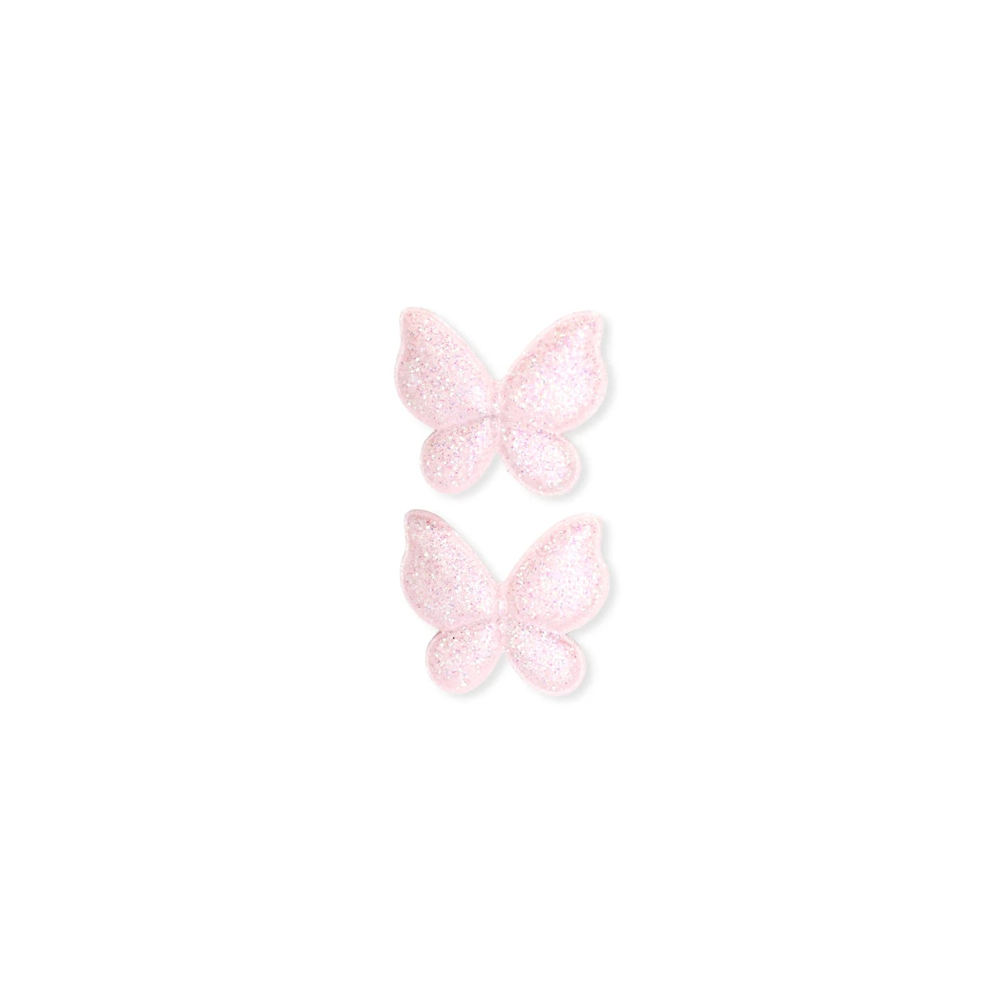 Little Clip Pigtail // Pink Sparkle Butterfly