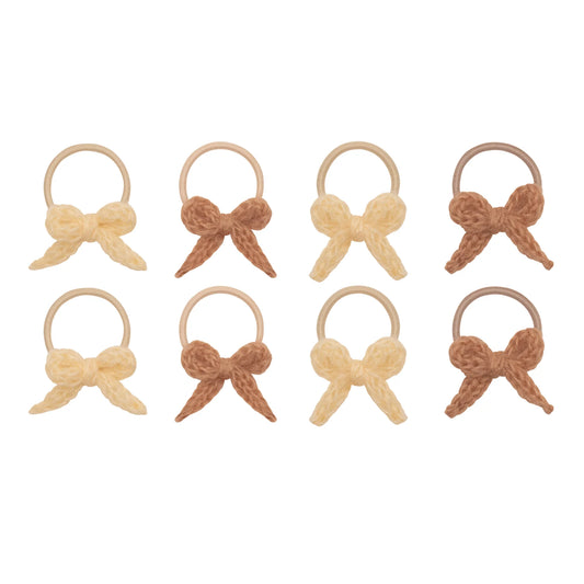 Granny knitted bow mini ponies
