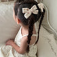 Classic Pigtail Bows | Vintage Rose