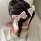 Classic Pigtail Bows | Vintage Rose