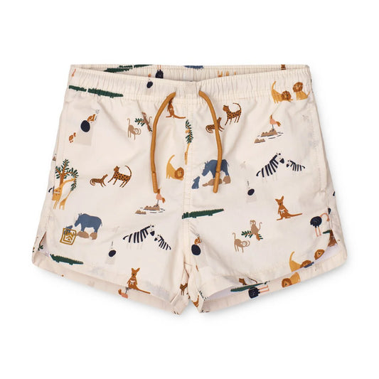Aiden printed board shorts - All together / Sandy