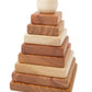 Natural Square Pyramid - Montessori Stacker