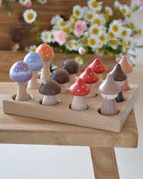 L AND WOOD - Gnomes and Mushrooms Nesting Set