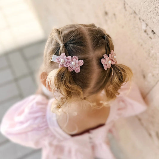 Clip // Rosette - Pink