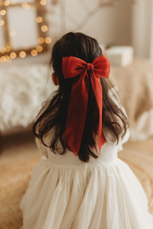 Princess bow - Ruby Red