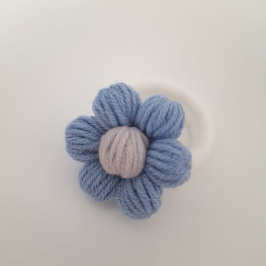 Daisy Crochet Bobbles (set of 2) - dusky blue